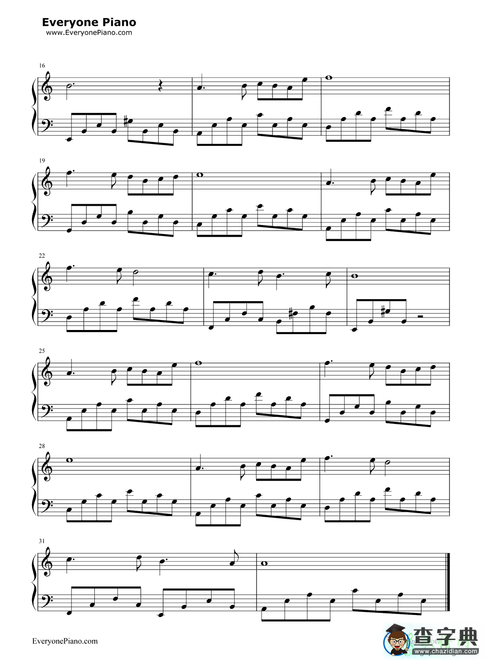 沙巴女王钢琴谱M. Laurent