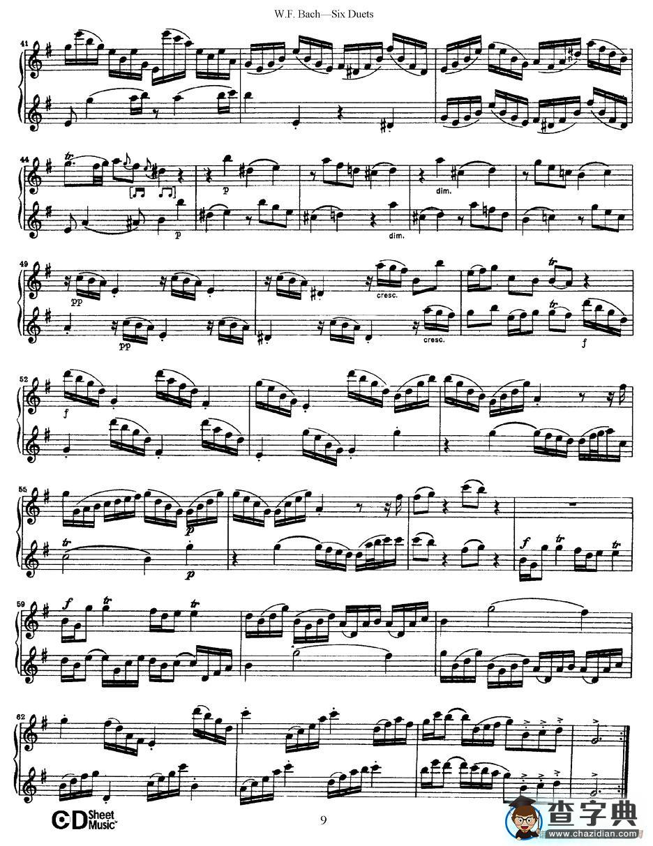 Six Duets（6首二重奏）（2）萨克斯谱