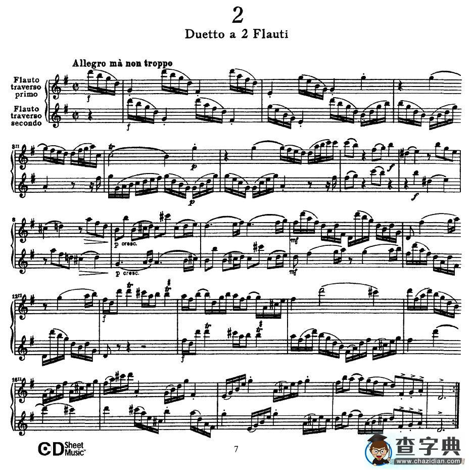 Six Duets（6首二重奏）（2）萨克斯谱