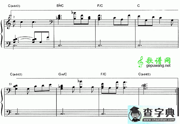 情定大饭店钢琴谱 (同名韩剧主题曲)
