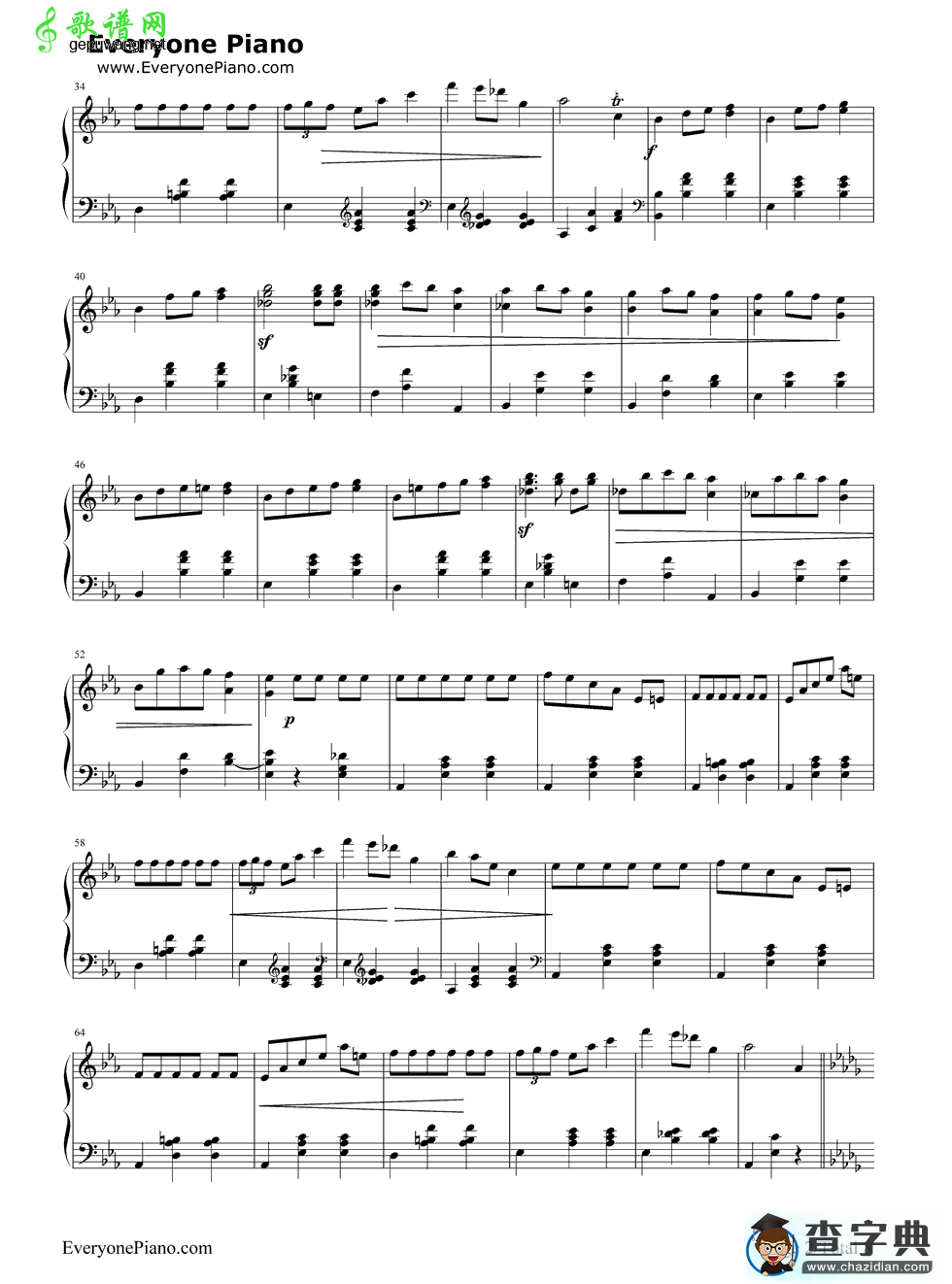 华丽大圆舞曲钢琴谱_肖邦 华丽大圆舞曲钢琴简谱