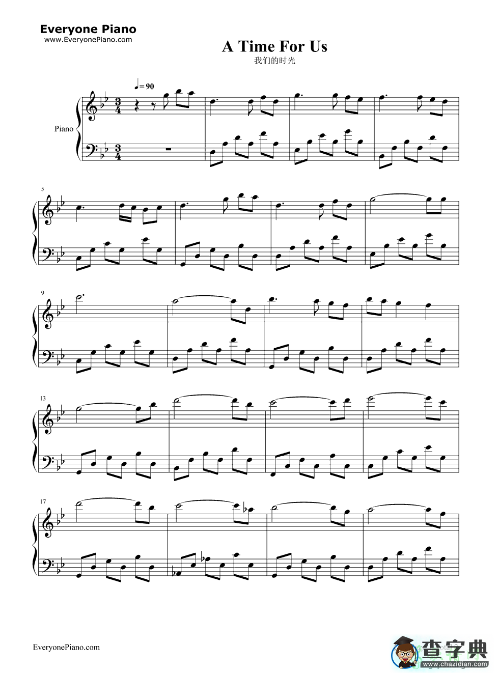 我们的时光钢琴谱Nino Rota