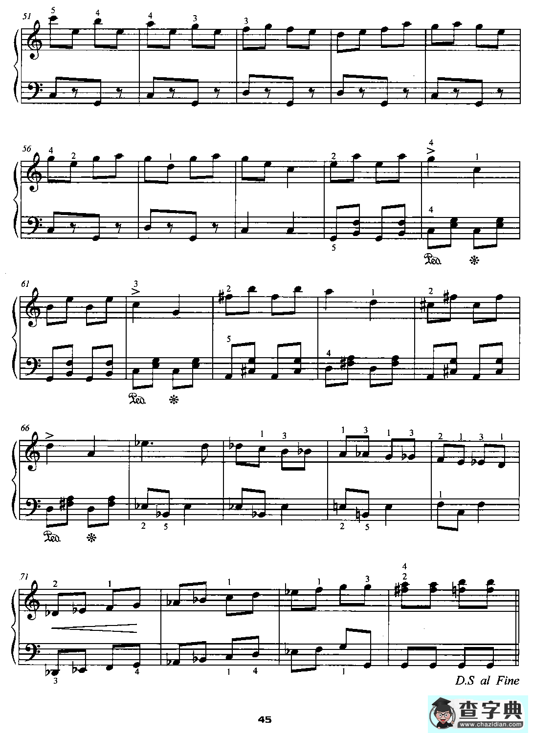 绳子舞曲钢琴谱