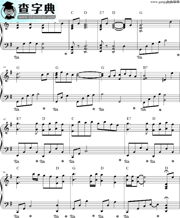 入殓师（memory)钢琴谱