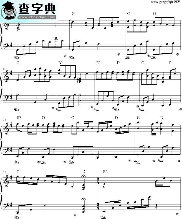 入殓师（memory)钢琴谱