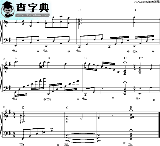 入殓师（memory)钢琴谱