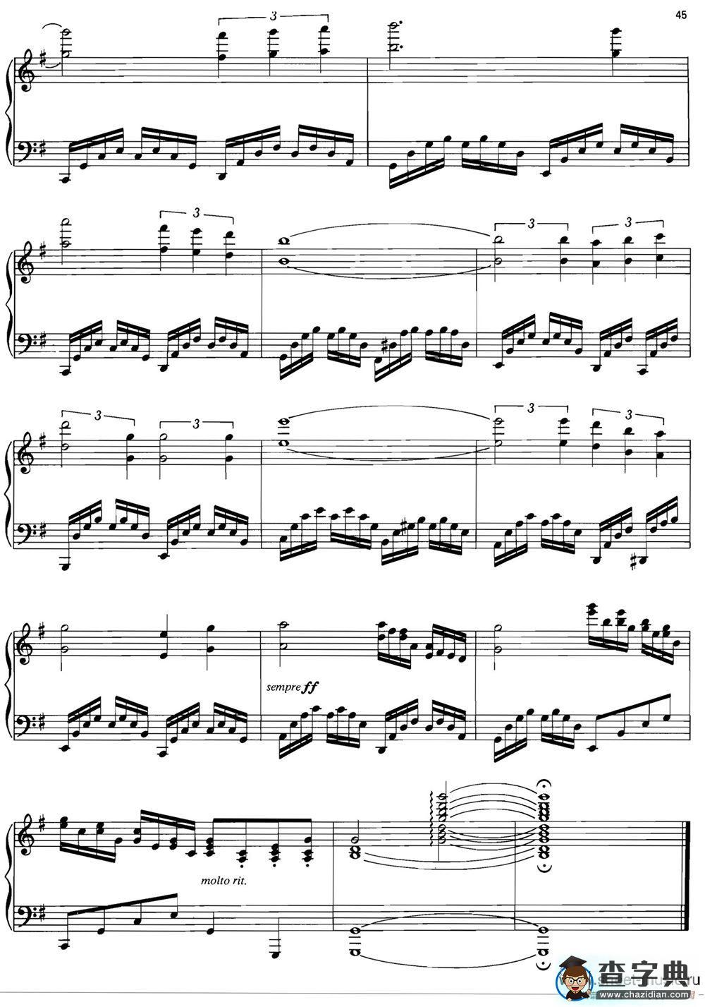 MEDLEY（La Mer（Beyond the Sea）-Yesterday-Till）钢琴谱