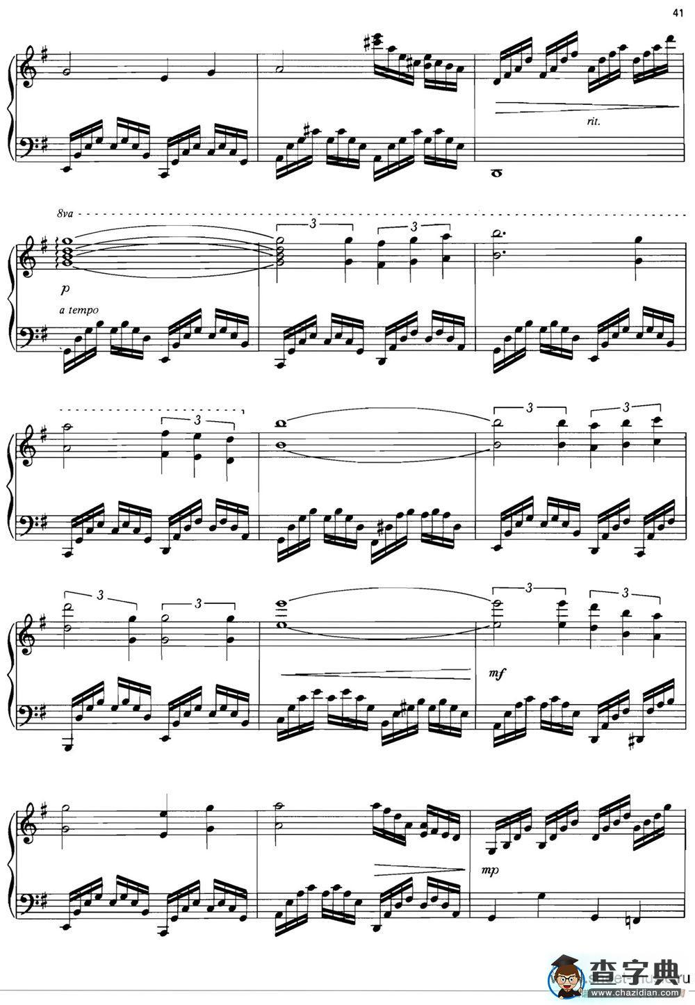 MEDLEY（La Mer（Beyond the Sea）-Yesterday-Till）钢琴谱
