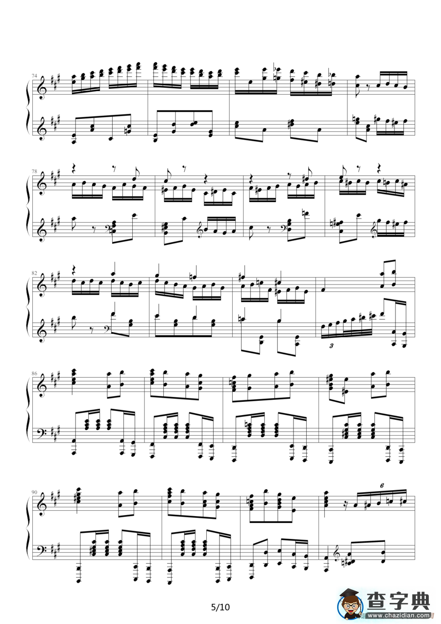 瓦洛多斯改编莫扎特《土耳其进行曲》钢琴谱