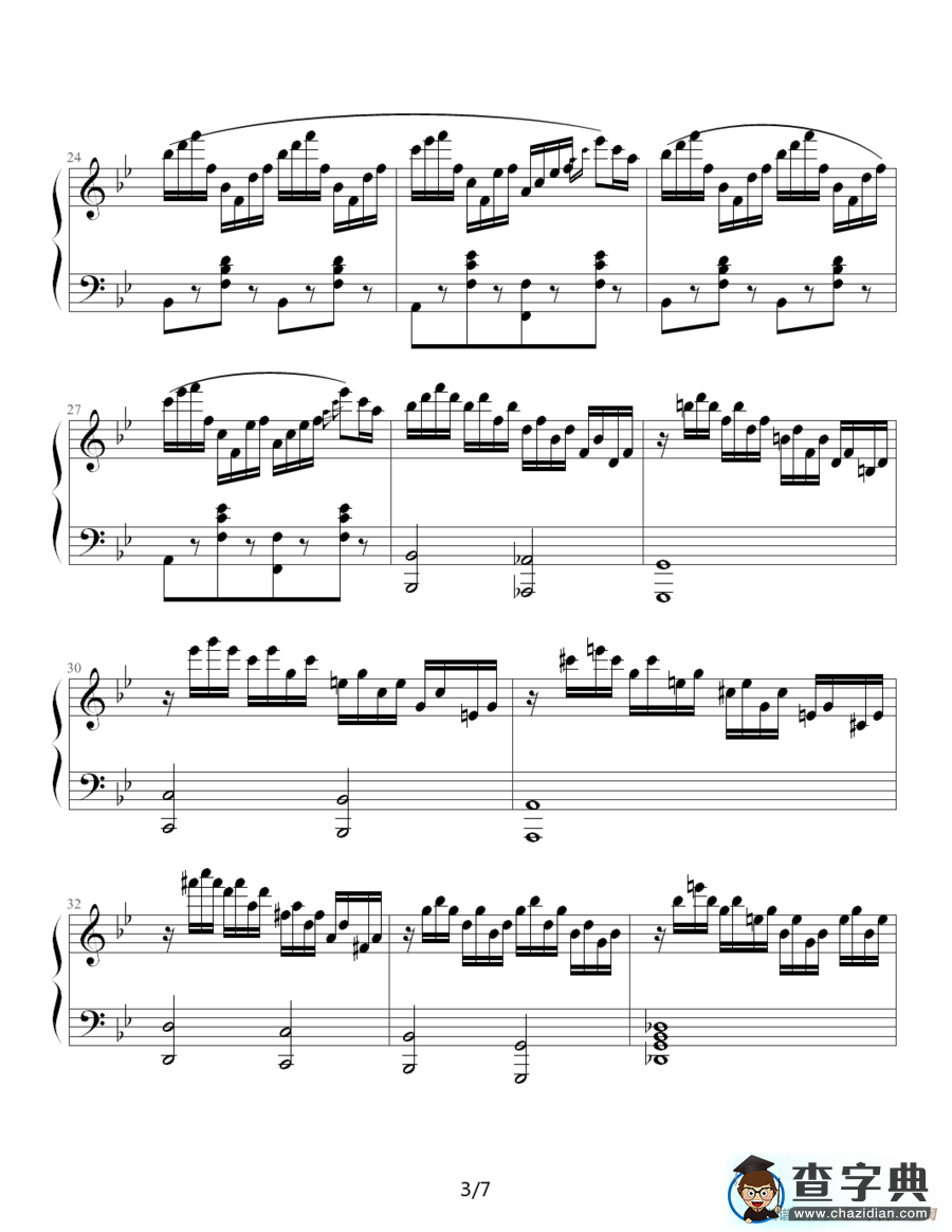 练习曲NO.14钢琴谱