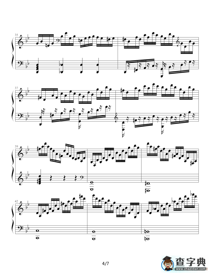 练习曲NO.14钢琴谱