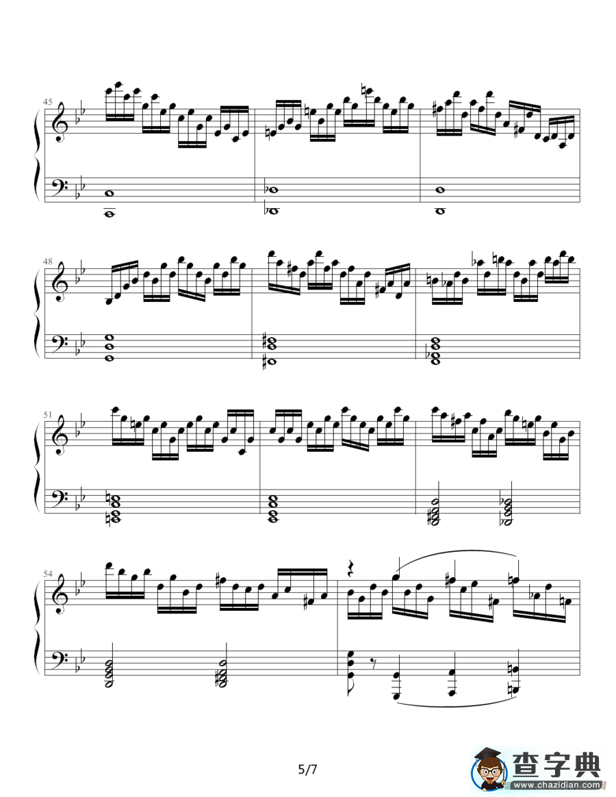 练习曲NO.14钢琴谱