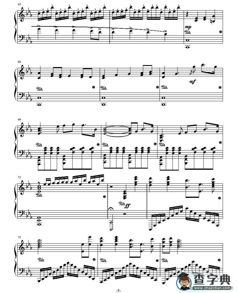Krone - Guilty Crown（（罪恶王冠））钢琴谱