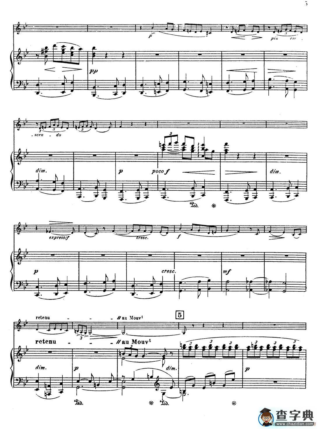 Choral vari Op.55（萨克斯+钢琴伴奏）萨克斯谱