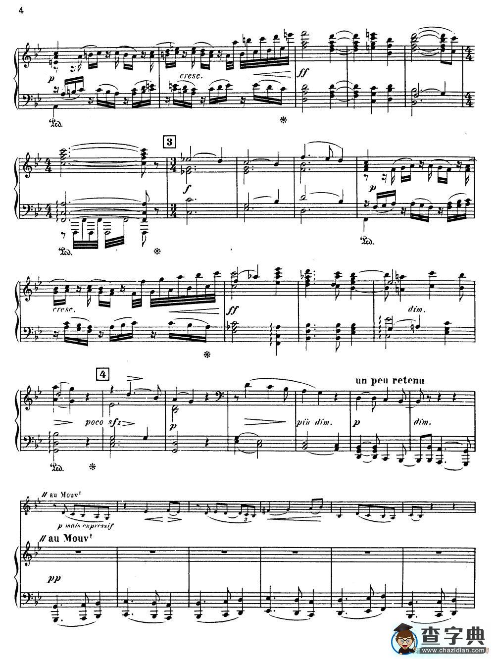 Choral vari Op.55（萨克斯+钢琴伴奏）萨克斯谱