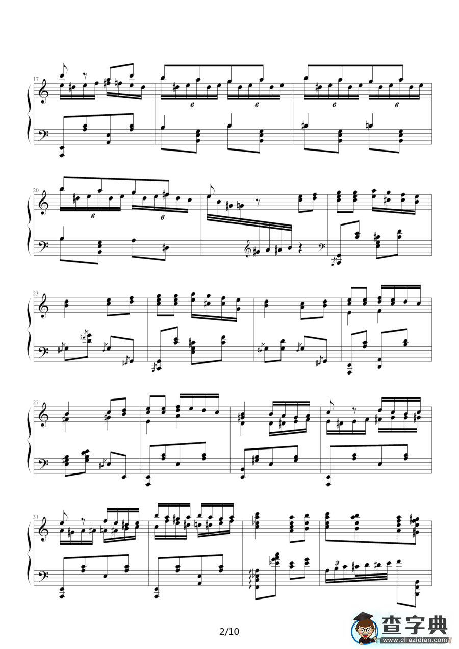 瓦洛多斯改编莫扎特《土耳其进行曲》钢琴谱