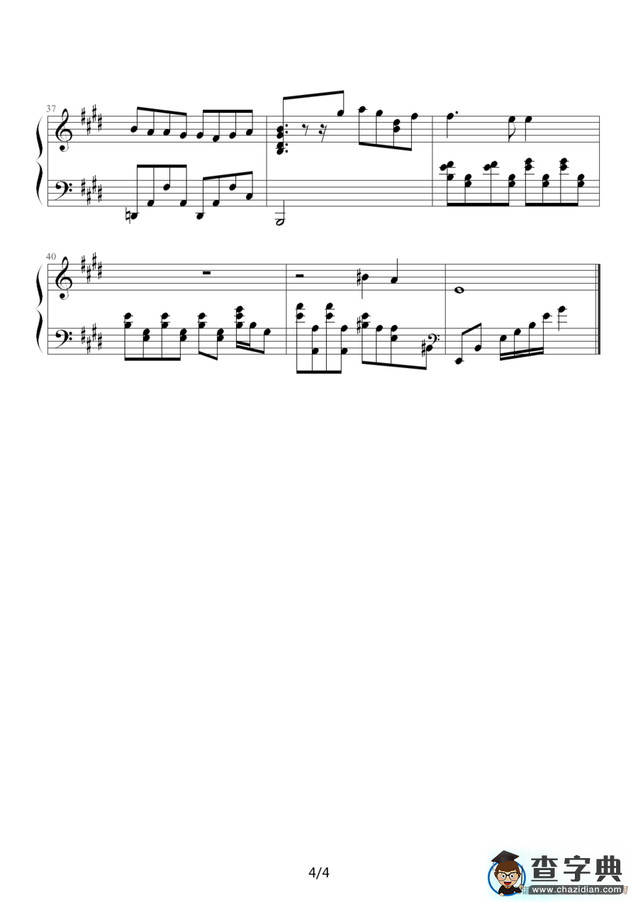 melodies of lifes钢琴谱