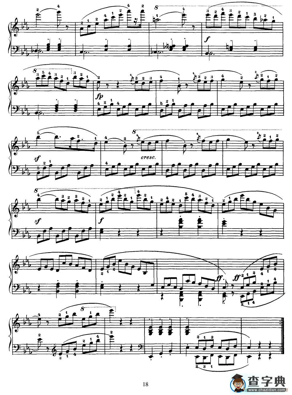 One Hundred and Ten Easy and Progressive Exercises Op.453（车尔尼110首简易练习曲 72——80）钢琴谱