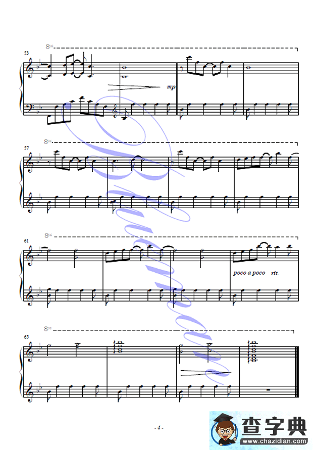 The Feather Theme （Blueame编配）钢琴谱