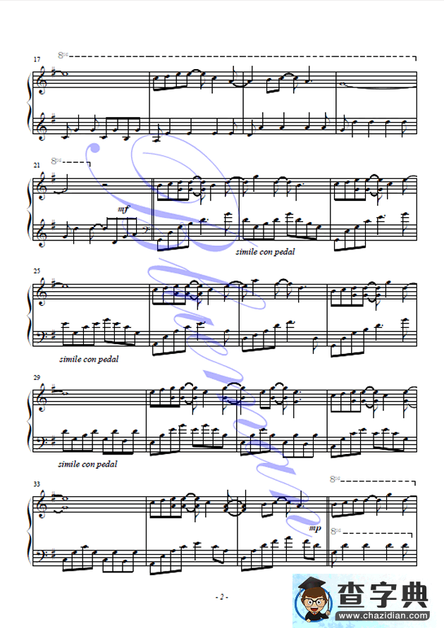 The Feather Theme （Blueame编配）钢琴谱