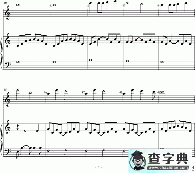 虫儿飞钢琴谱儿歌虫儿飞钢琴谱