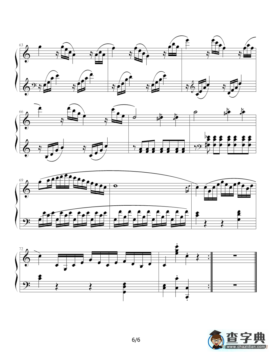 奏鸣曲 Sonatas K.545（Mozart 制谱版）钢琴谱