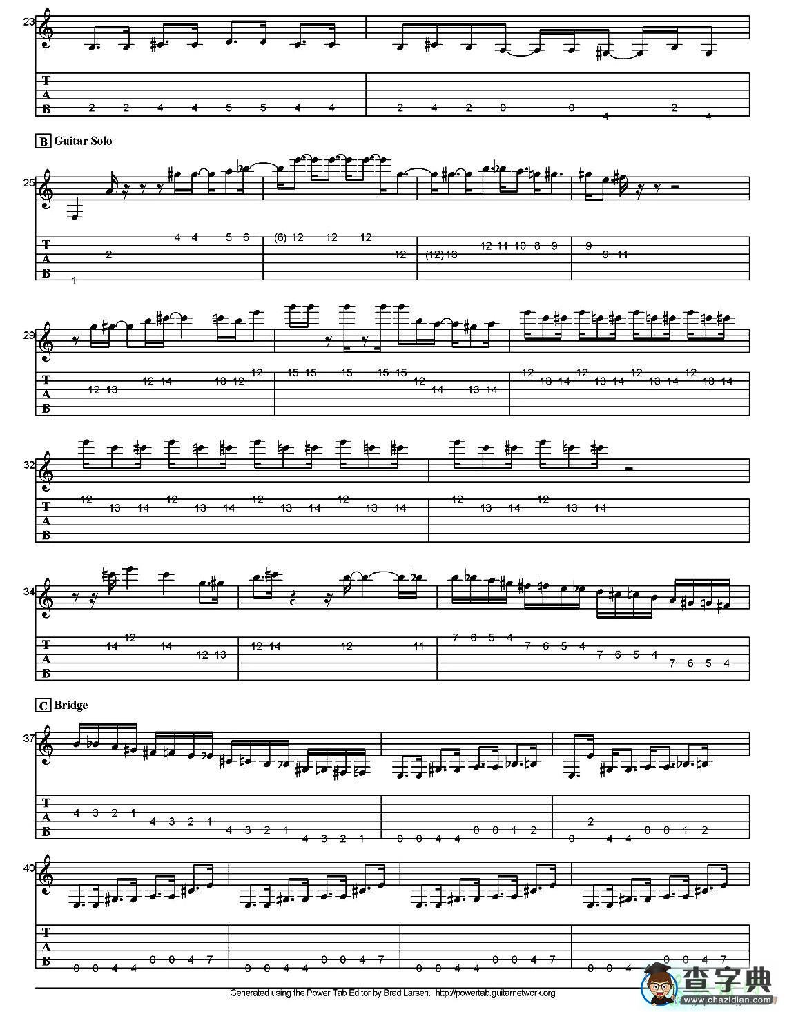 guitar boogie（指弹吉他曲谱）