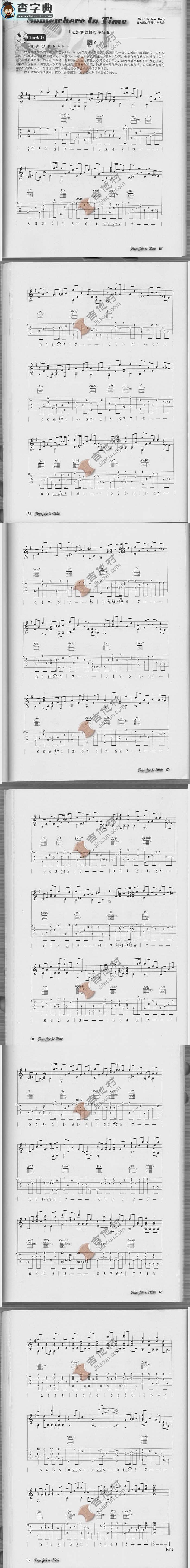 Somewhere In Time指弹吉他谱