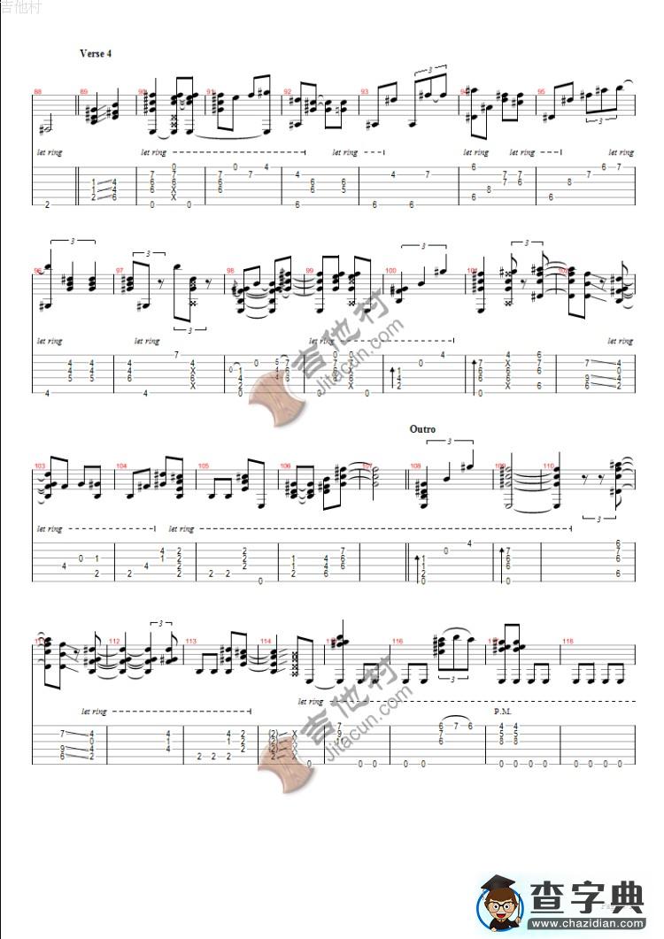 Close to You 指弹吉他谱