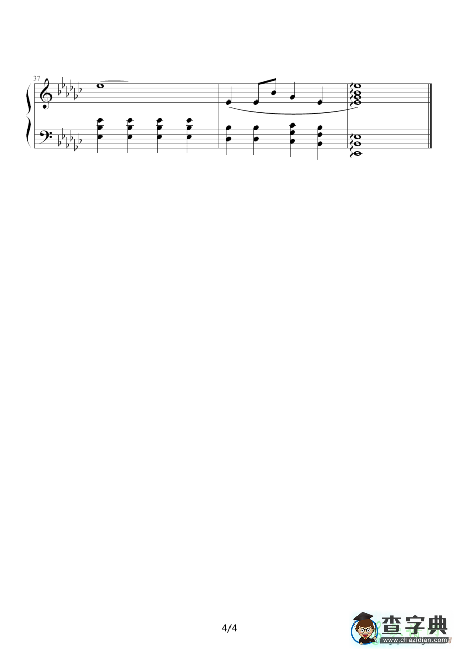 歌曲简谱：谢谢你的爱1999