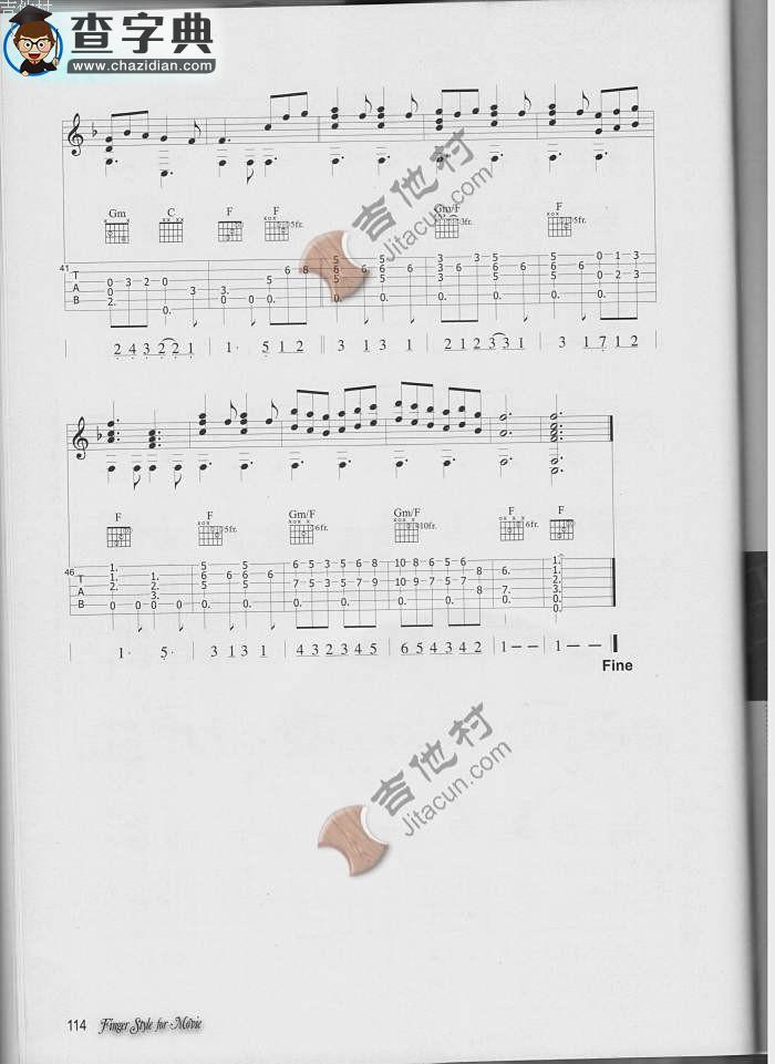 Theme from the Thorn Birds指弹吉他谱