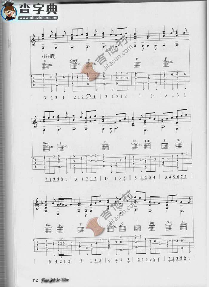Theme from the Thorn Birds指弹吉他谱
