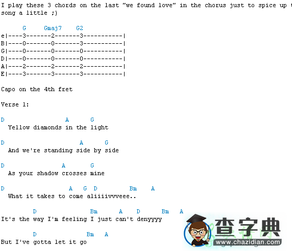 we found love吉他谱