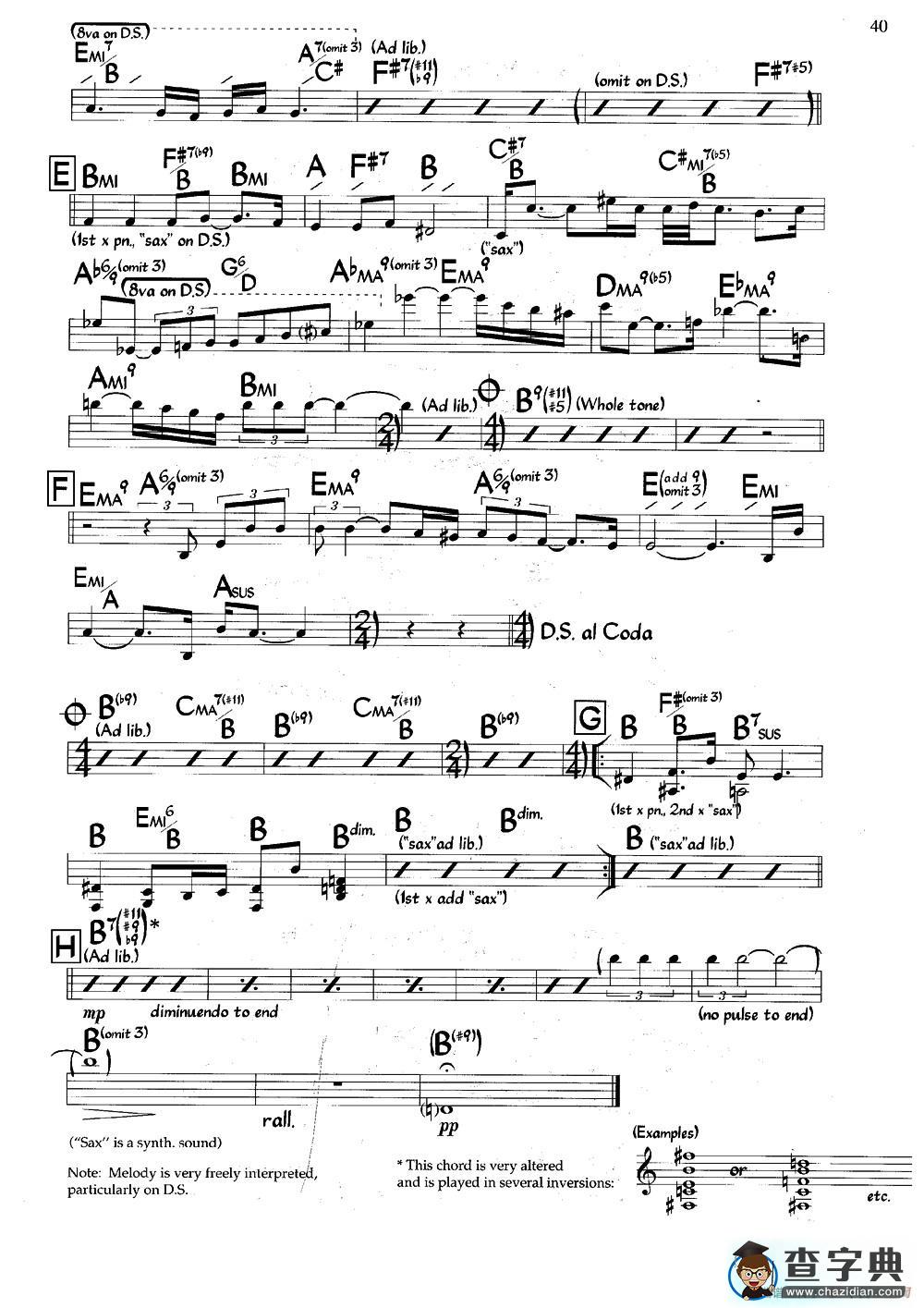 Ballad for Two Musicians（爵士钢琴曲）钢琴谱
