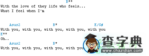 with you吉他谱
