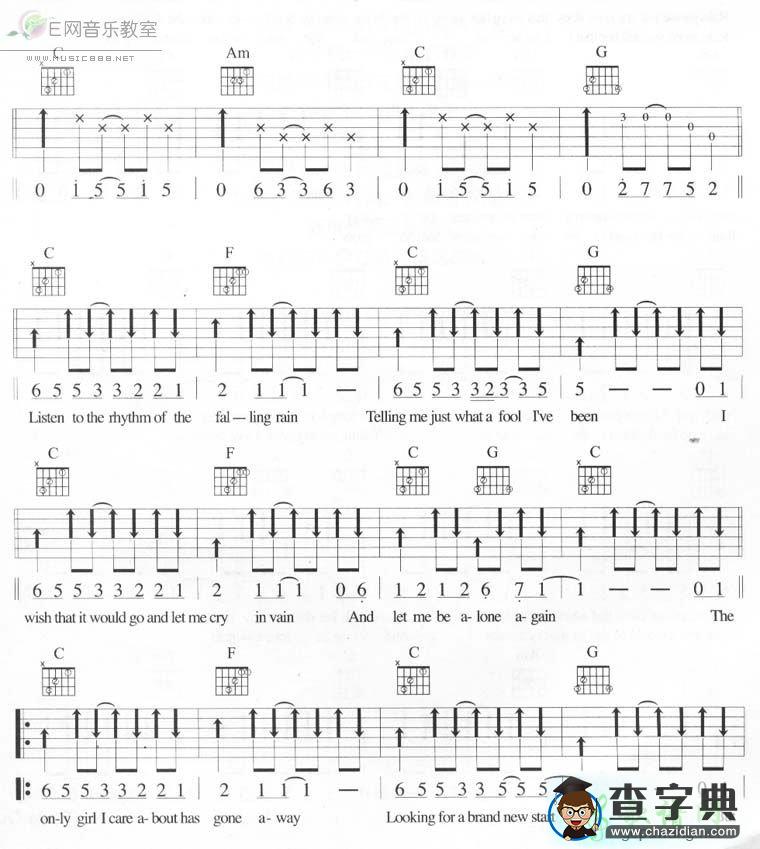 Rhythm of The Rain吉他谱Cascades