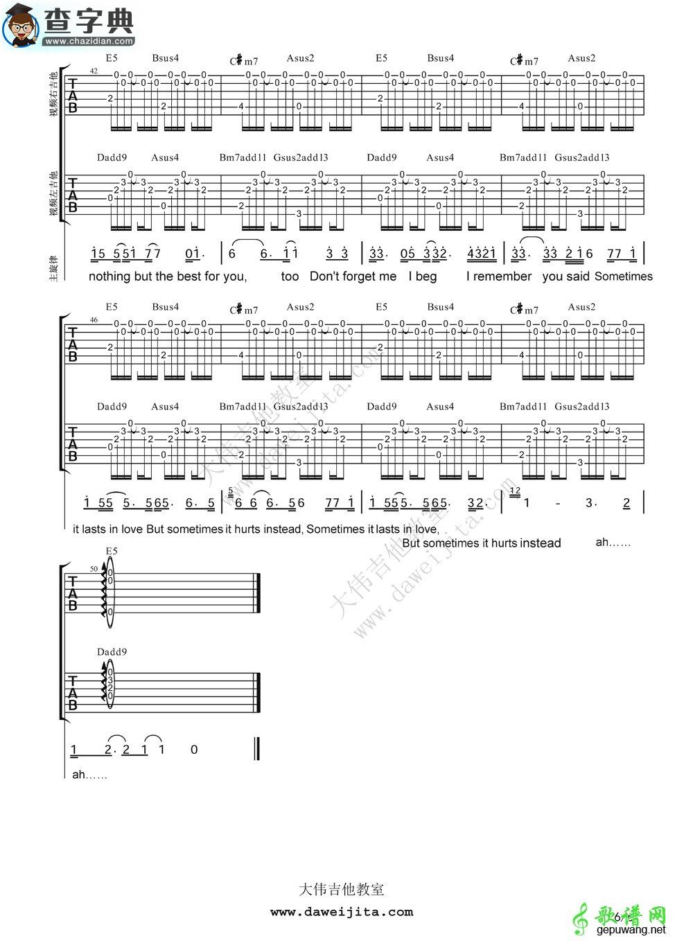 Someone Like You吉他谱Adele《Someone Like You》吉他教学