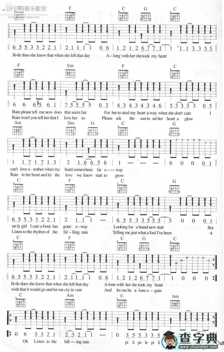 Rhythm of The Rain吉他谱Cascades