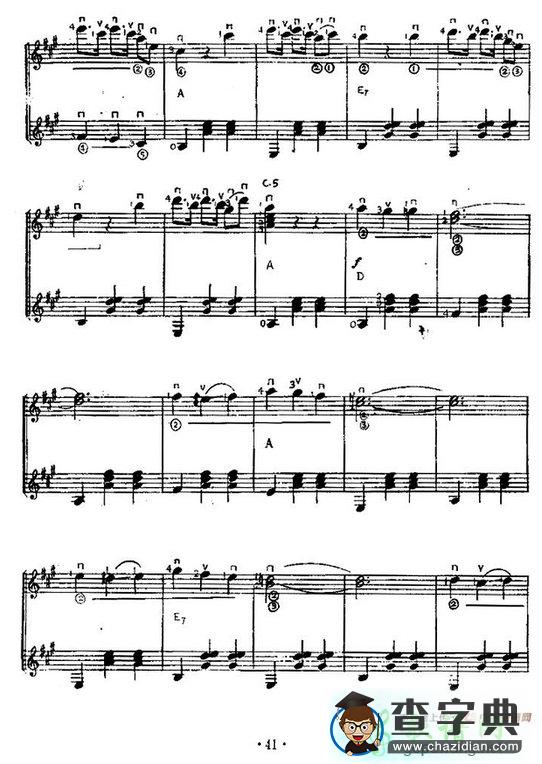 杜鹃圆舞曲古典吉他谱