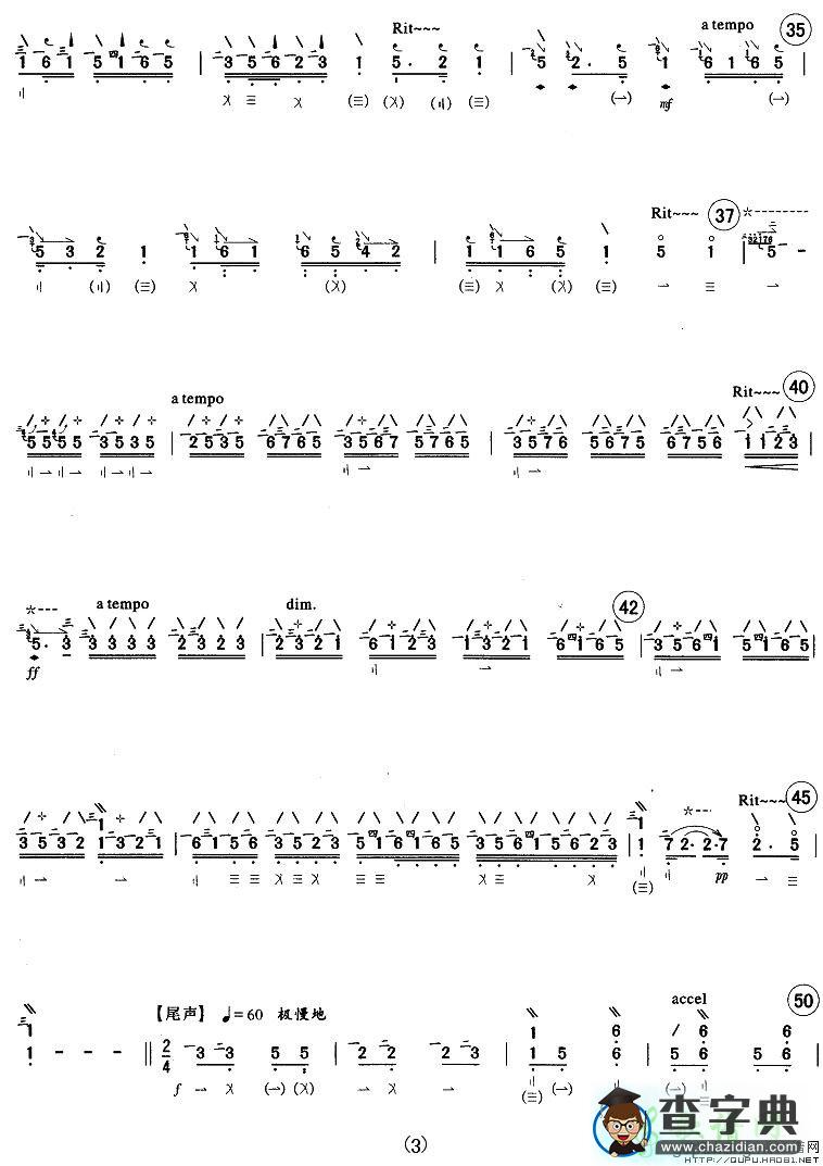虚籁琵琶曲谱