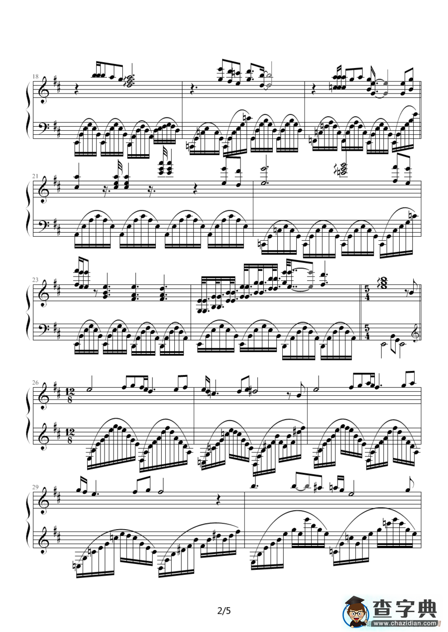 Nights In White Satin（白纱之夜）钢琴谱