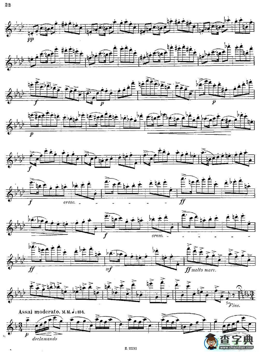 长笛简谱：Schule der Virtuositt Op 60