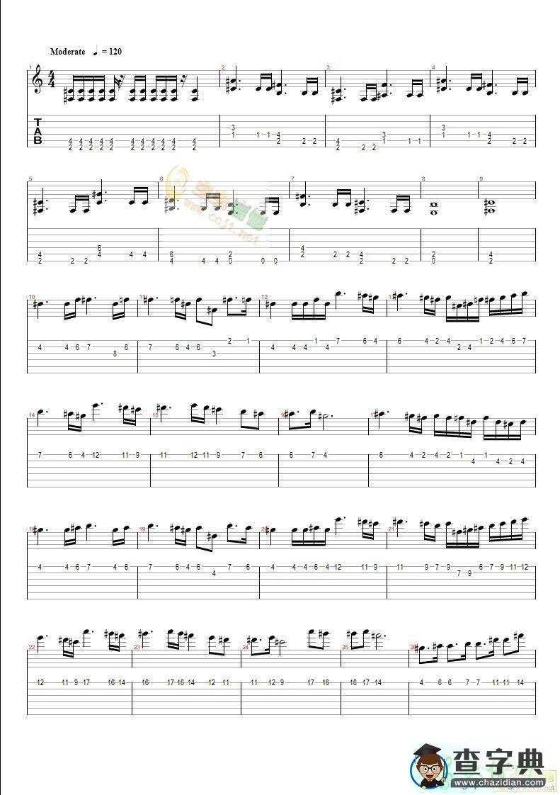 亡灵序曲简谱_亡灵序曲单双手简谱