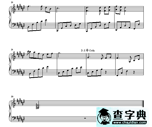 初雪简谱_TheFirstSnowflakes简谱
