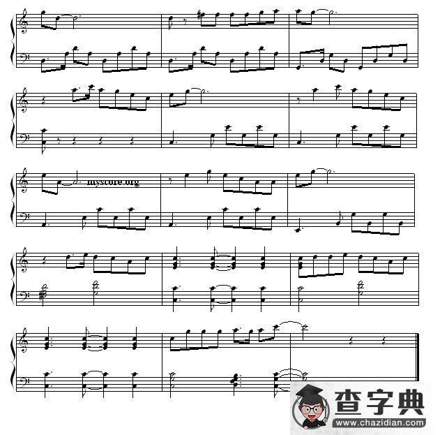 爱你在心口难开钢琴谱