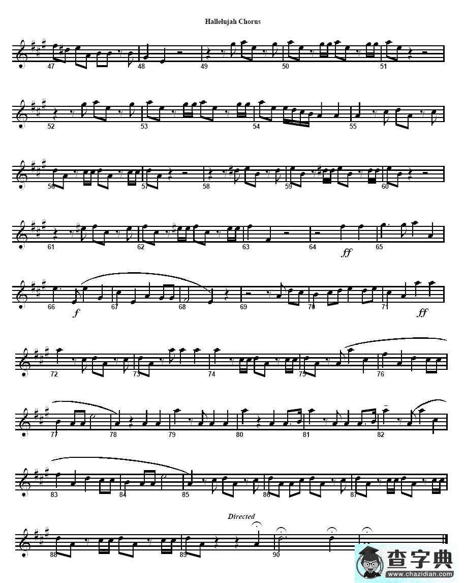 HALLELUJAH CHORUS（哈利路亚）  版本二