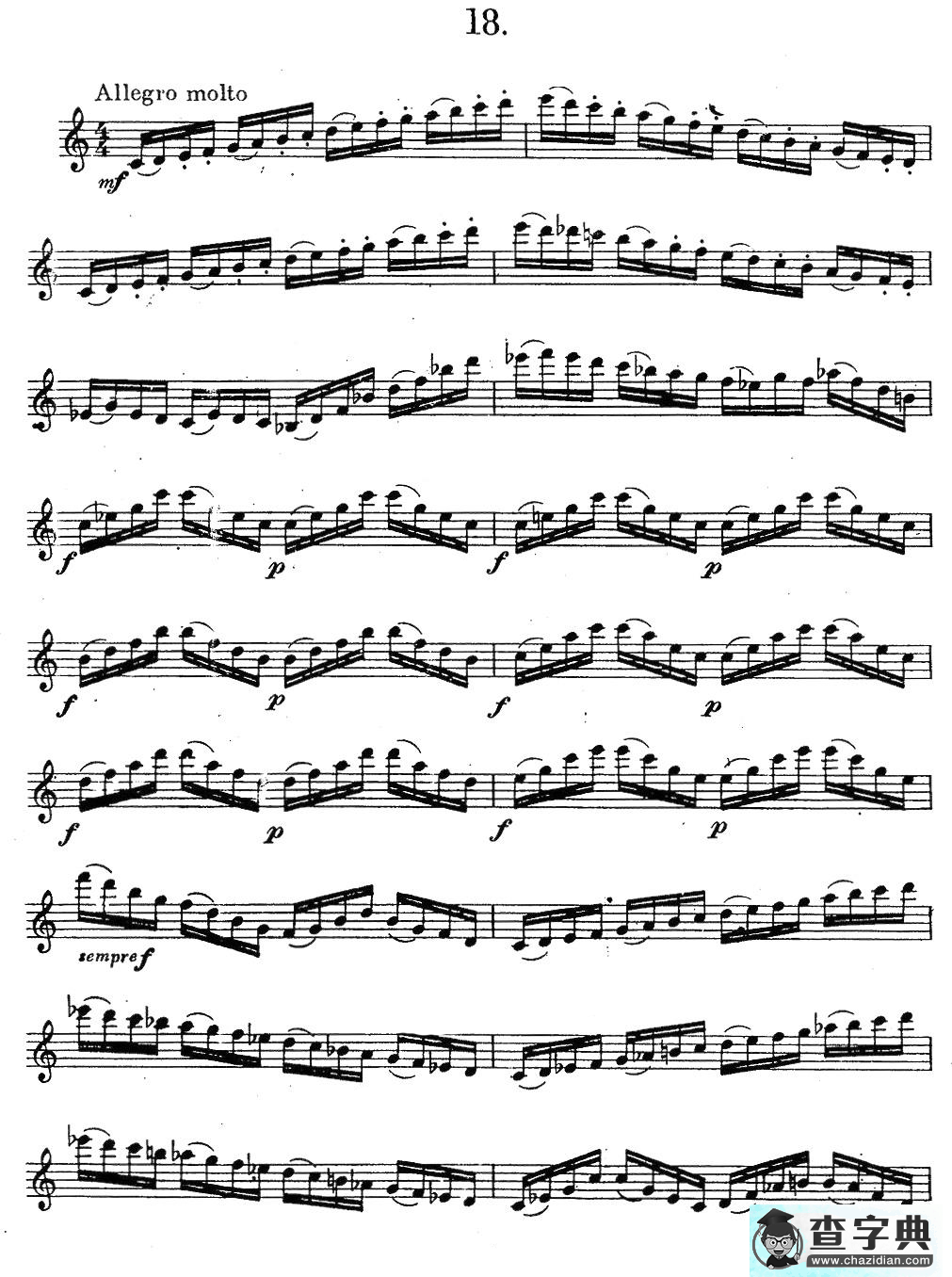 奇特克-萨克斯练习曲之18（ETUDY PRO SAXOPHON - FR Z
