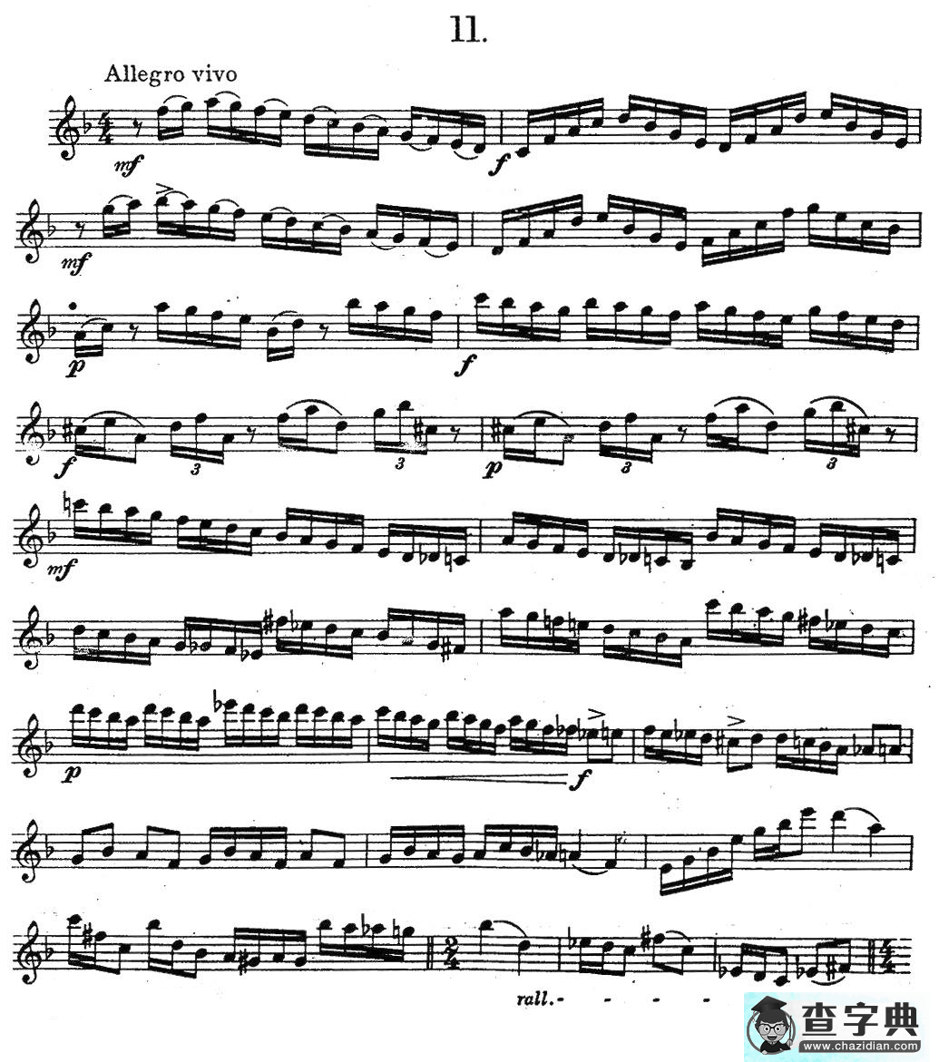 奇特克-萨克斯练习曲之11（ETUDY PRO SAXOPHON - FR Z