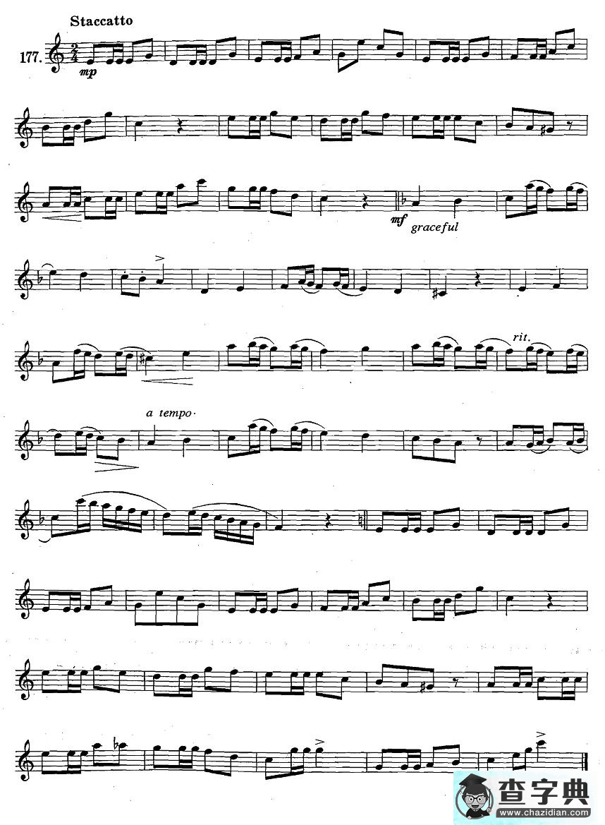 萨克斯练习曲合集（1—28）断音练习