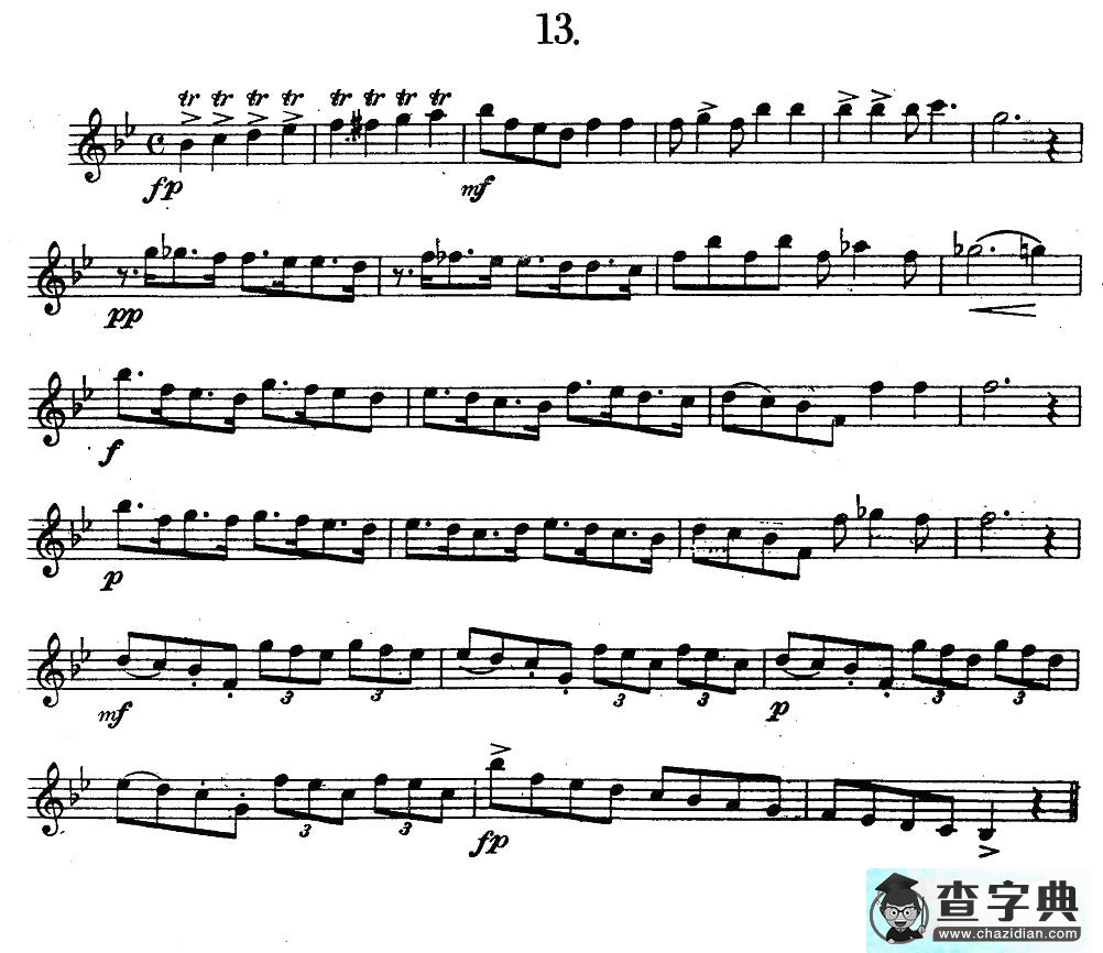 奇特克-萨克斯练习曲之13（ETUDY PRO SAXOPHON - FR Z